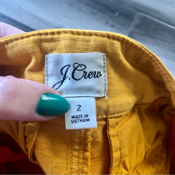 ❤️ LAST CHANCE J. Crew 'Officer Shorts' High Rise Pocket Shorts in Gold - Picture 8 of 8